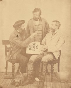 Group Portrait of Three Men, India