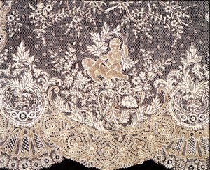 Handkerchief in lace from Brussels