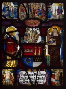 Heraldic Panel with the Arms of Fridoinus Summerer, Abbot of Muri, Switzerland by Unknown artist