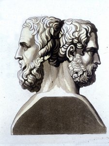 Herodotus (484 BC - 425 BC), Greek historian and Thucydides (ca. 465 AD 395 BC), Greek historian by Unknown artist