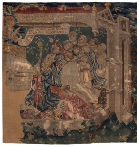 History of Saint Piat and Saint Eleuthere, Scene 1: Saint Piat is Sent to Tournai for Preaching Faith