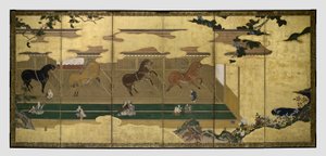 Horses in Stables by Unknown artist