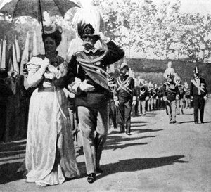 Humbert I (1844-1900), King of Italy from 1878 to 1900 and Margarita of Savoy Genes (Margherita di Savoia)