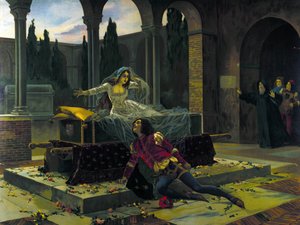 Illustration of the last scene of the ballet 