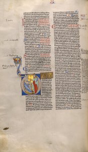 Initial D: A Bishop Enthroned Speaking to a Man by Unknown artist