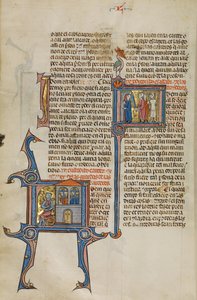 Initial I: Two Men in Prisons; Initial I: Two Men Killing Two Other Men with a Sword and by Hanging