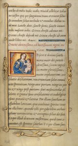 Initial O: The Virgin and Child