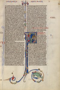 Initial P: Paul Preaching to a Seated Crowd by Unknown artist