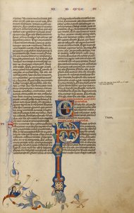 Initial P: Saint Paul Giving a Letter to a Messenger by Unknown artist