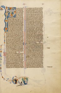 Initial P: Saint Paul with a Bishop and a Messenger by Unknown artist
