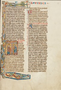 Initial T: Aaron and an Israelite by Unknown artist