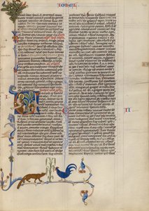 Initial V: Joel Speaking to the Animals by Unknown artist