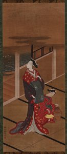 Interior: A Yujo and an Attendant Heating Water by Unknown artist