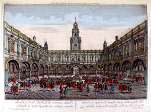 Interior of the Royal London Stock Exchange - Optical view by Unknown artist