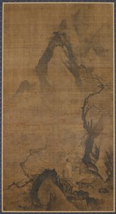 Landscape: Mountain and Water; A Figure under a Plum Tree