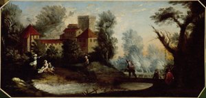 Landscape with Fortified Castle, between 1701 and 1800