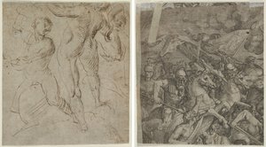 Laocoön (recto); Battle of the Milvian Bridge (fragment) (verso)