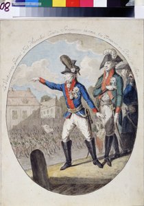 Field Marshal Alexandr Suvorov Inspecting the Troops by Unknown artist