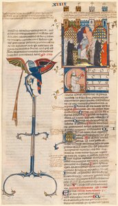 Leaf Excised from a "Decretum" by Gratian: Initial C with a Seated Cleric by Unknown artist