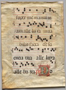 Leaf from a Gradual: Historiated Initial R: Initial D