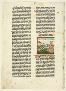 Life of Saint Pirminius from Heiligenleben, Winterteil, Plate 1 from Woodcuts from Books of the 15th Century by Unknown artist