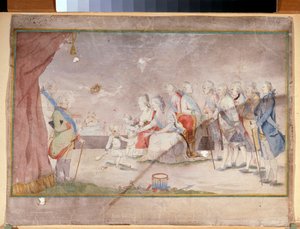 Empress Catherine II with Her Family and Courtiers by Unknown artist