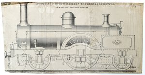 London and North Western Express Locomotive Plate 112