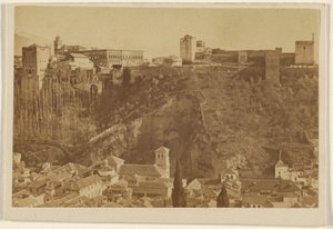 Long view of the Alhambra, Spain by Unknown artist