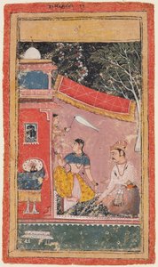 Lovers on a Terrace: Ramakali Ragini of Hindol, from a Bundi Ragamala