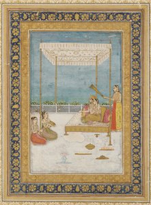 Lovers on a Terrace, with an Attendant and Musicians by Unknown artist