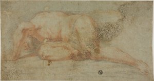 Man Lying Down, Arm Over Head by Unknown artist