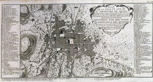 Map of the City and City of St François de Quito - in 