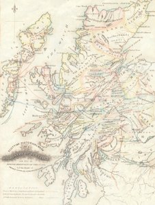 Map of the Highlands of Scotland with the Territories of the Clans by Unknown artist