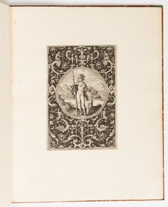 Minerva, Plate from a Suite of 6 Ornamental Designs with the Judgement of Paris by Unknown artist