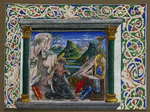 Miniature Excised from a Manuscript: St. Jerome in the Wilderness by Unknown artist