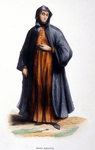 Maronite Monk (engraving from an album on religious orders)