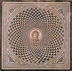 Mosaic Floor with Head of Medusa by Unknown artist