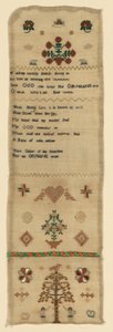 Needlecase Sampler by Unknown artist