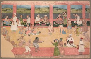 Opium Smokers Served Fruit and Bread