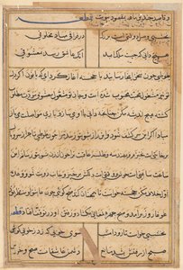 Page from Tales of a Parrot (Tuti-nama): text page by Unknown artist