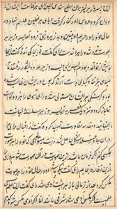 Page from Tales of a Parrot (Tuti-nama): text page