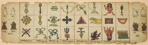 Page from a Notebook with Ritual Symbols by Unknown artist