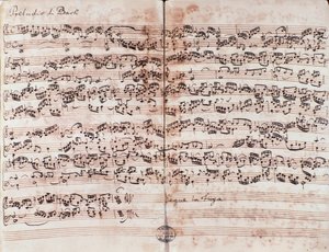 Page of Prelude in C in The Well-Tempered Clavier by Johann Sebastian Bach by Unknown artist