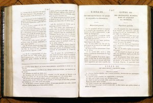 Pages of the Civil Code of Napoleon. In French and Italian
