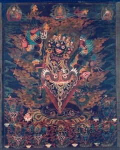 Banner with Guru Dragpur, a Wrathful Form of Padmasambhava