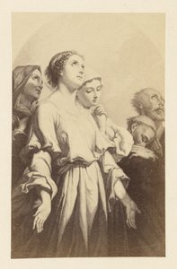 Painting of Woman with Palms Facing Up