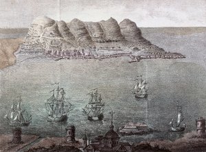 Panoramic View of Gibraltar and the Detroit by Unknown artist
