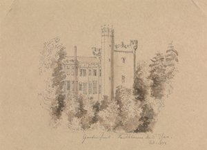 Part of a Castle Surrounded by Trees by Unknown artist