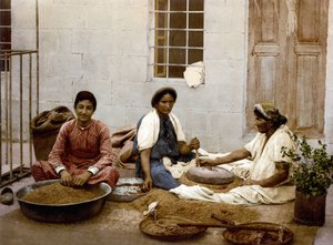 Peasants Moulding Wheat in Jerusalem