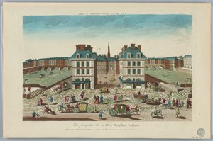 Peep-show, Perspective View of Place Dauphine in Paris, No. 71